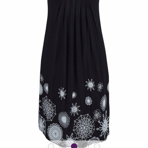 Sleevless printed dress - Picture 3 of 3